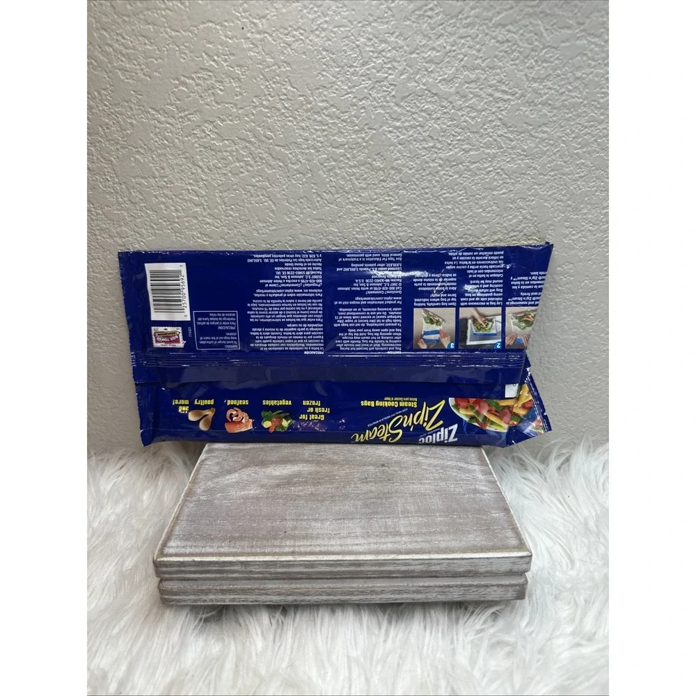$11 🌙 NEW Sealed Ziploc Zip N Steam Microwave Bags Large 7ct 10